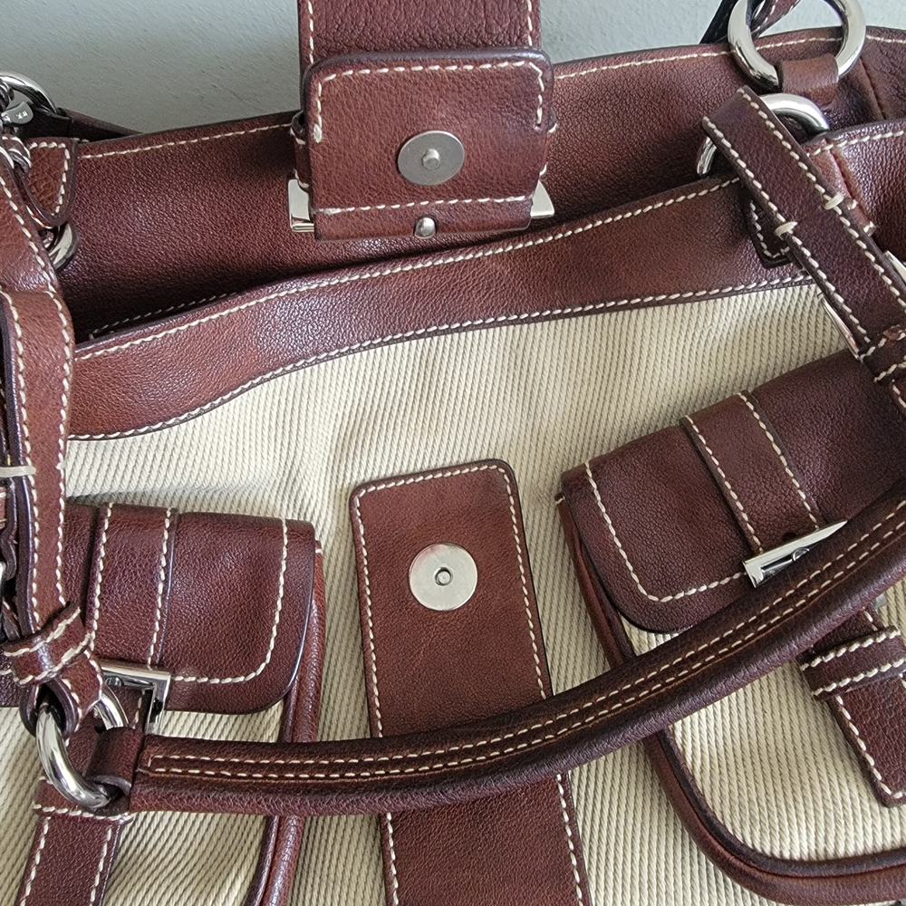 Authentic Prada Double Pockets Handbag Vintage Retro Y2k - Picture 9 of 13